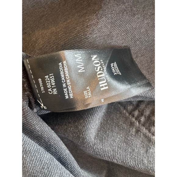 Women's HUDSON Black Oversize Denim Jacket M - Picture 5 of 9